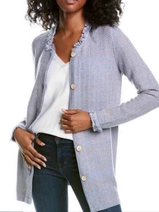 J. McLaughlin Sweaters - J. McLaughlin Nan Knit Fringe Cardigan